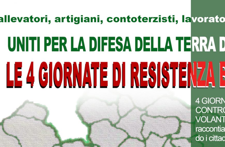 Le 4 GIORNATE DI RESISTENZA BUFALINA e poi …