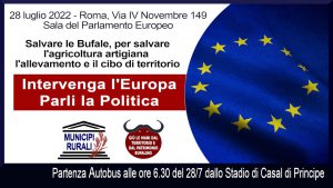 La V edizione degli Stati Generali in Difesa del Patrimonio Bufalino. A Roma il 28 luglio.