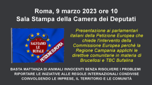 Presentiamo la Petizione Europea ai parlamentari italiani nella sala stampa di Montecitorio.
