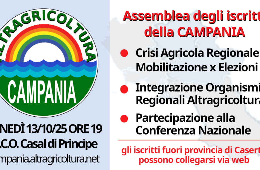 Il Presidente Regionale D’Agostino convoca gli…