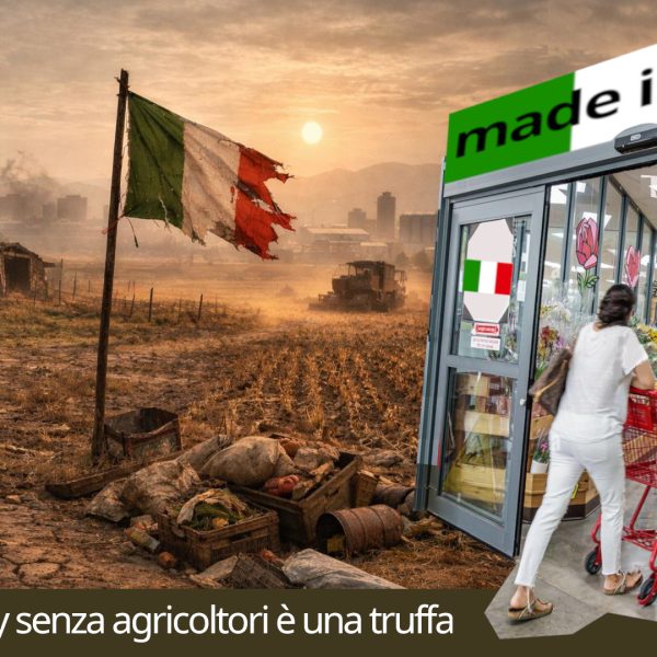 Dietro i record dell’agroalimentare un Paese che rinuncia alla sua terra e perde la sua anima.