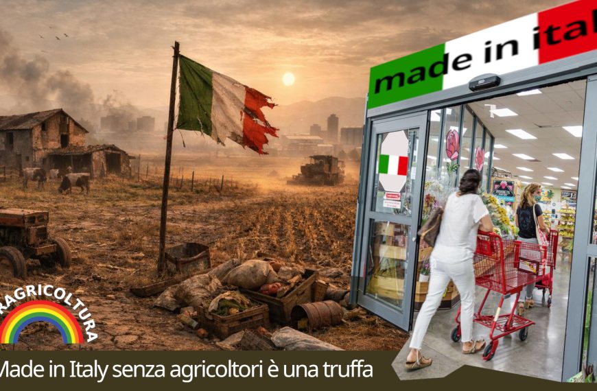 Dietro i record dell’agroalimentare un Paese che rinuncia alla sua terra e perde la sua anima.