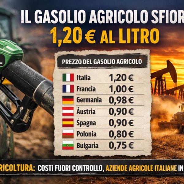 Gasolio agricolo a 1,20 euro. Altragricoltura: imprese agricole e ittiche pagano più del resto d’Europa
