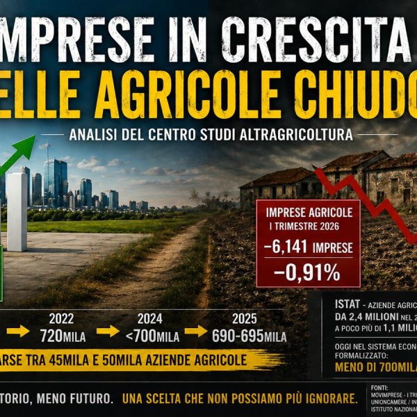 Le piccole imprese agricole escono dal ciclo economico del Paese. Il disastro avanza. Il Governo che fa?