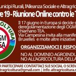 NO NUOVI OGM. Riunione congiunta Altragricoltura, Alleanza Sociale, Rete Municipi Rurali. locandina_no-tea_forum-16.6.26