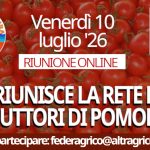 Si riunisce la Rete dei Produttori di Pomodoro di Altragricoltura per valutare le iniziative