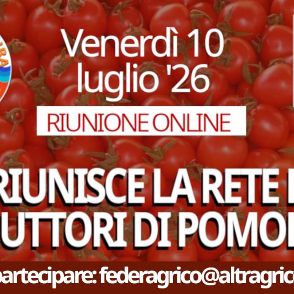 Si riunisce la Rete dei Produttori di Pomodoro di Altragricoltura per valutare le iniziative
