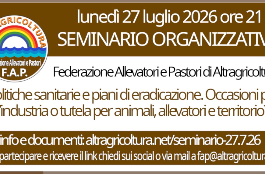 27.7.26 Seminario della Federazione Allevatori&hellip;