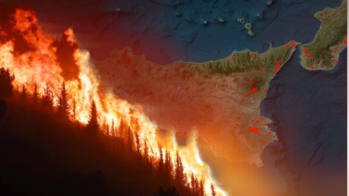 ​La Sicilia in fiamme e la&hellip;